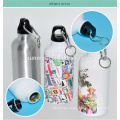 400ML Silver sublimation sports water bottle